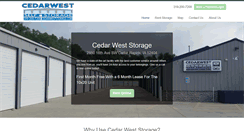 Desktop Screenshot of cedarweststorage.com