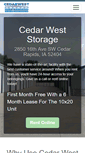 Mobile Screenshot of cedarweststorage.com